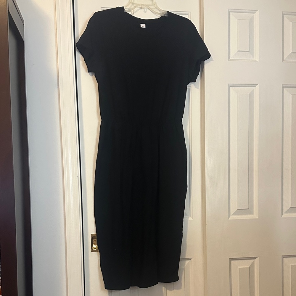 Old Navy Classic Black Midi Dress